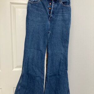 Wrangler Blue Flare Wide Leg Jeans